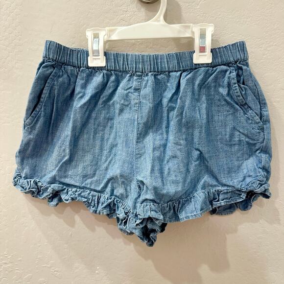 Crewcuts Chambray Ruffle Shortd - Picture 1 of 5